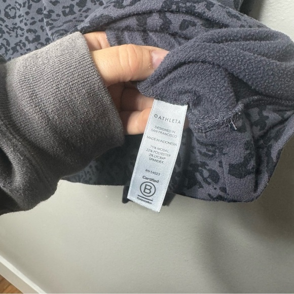 Athleta PURE LUXE LEOPARD PRINT SWEATSHIRT - Picture 9 of 10